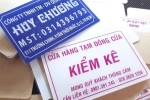 Bảng số nhà, bảng tên công ty mica dán decal