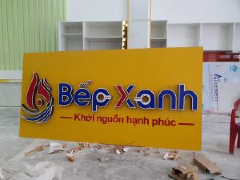 Mặt dựng Alu - Chữ nổi INOX